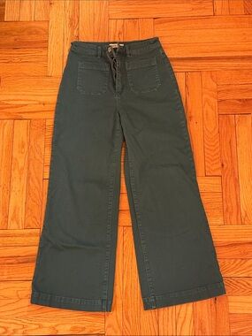 ROLLA'S High-Rise Wide Leg Pants in Forest Green